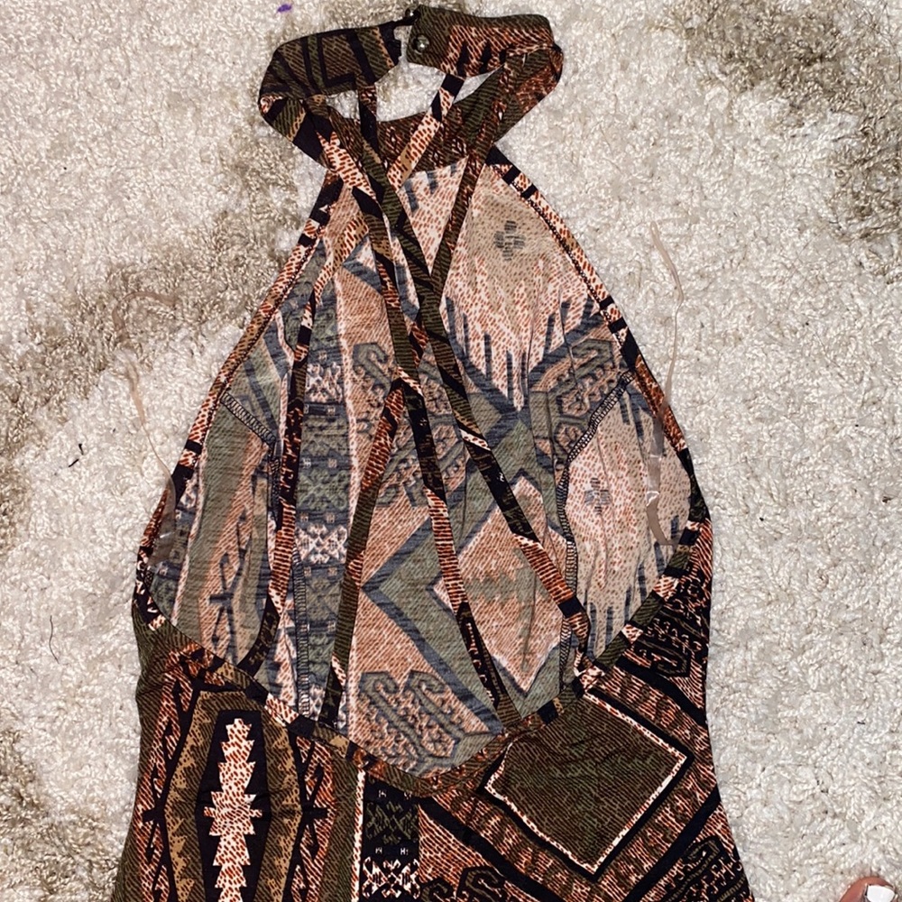 Abstract Print Jumpsuit - Picture 3 of 3